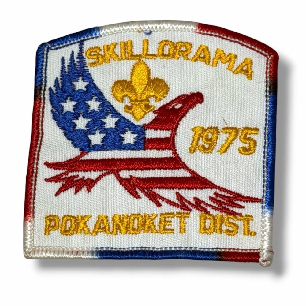 Boy Scouts Skillorama Pokanoket District Rhode Island 1975 Vintage Patch CBX